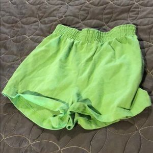 Green Soffe shorts